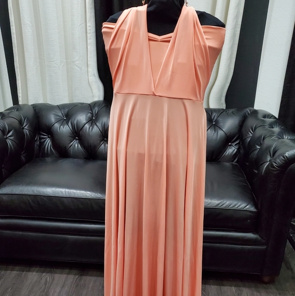 🔥FREE🔥$30Purchase Peach infinity wrapdress 1size - Picture 3 of 8